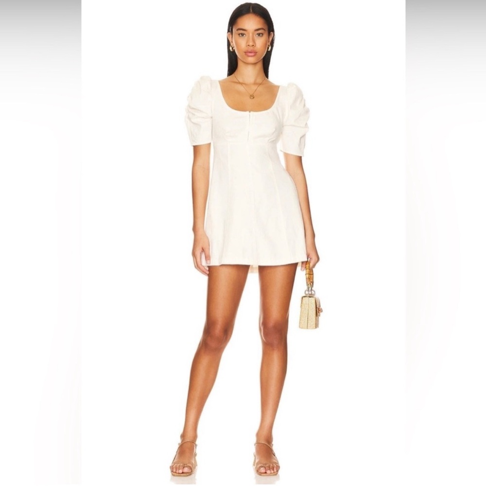 Free People Cheyenne Denim Mini Dress
